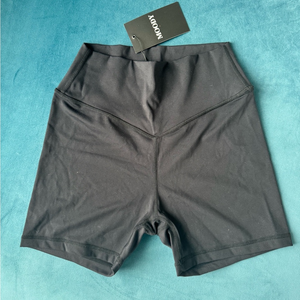 Women's Black Biker Shorts